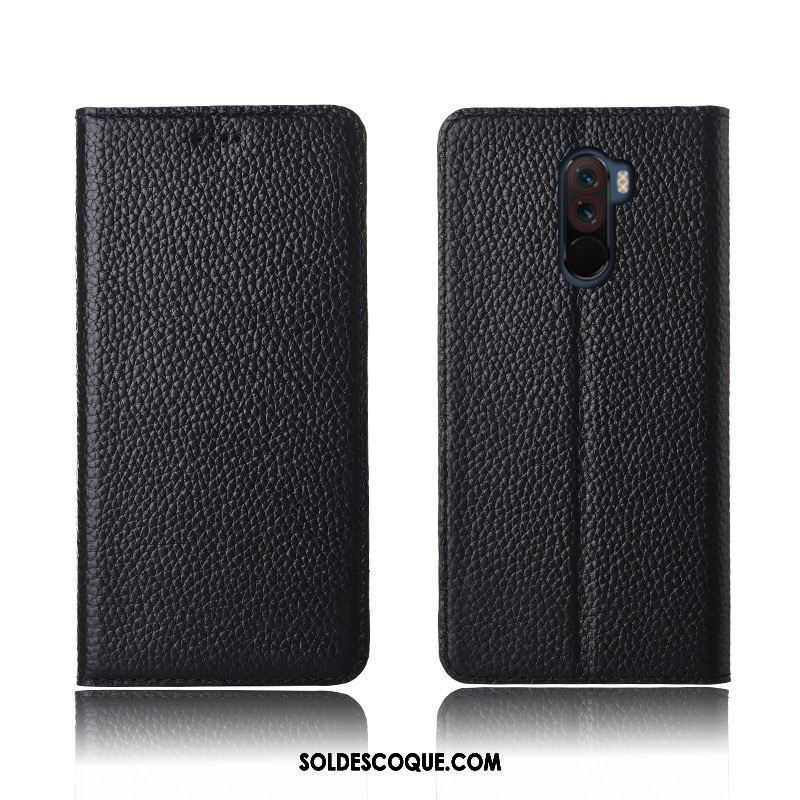 Coque Pocophone F1 Silicone Cuir Véritable Tout Compris Petit Nouveau Pas Cher