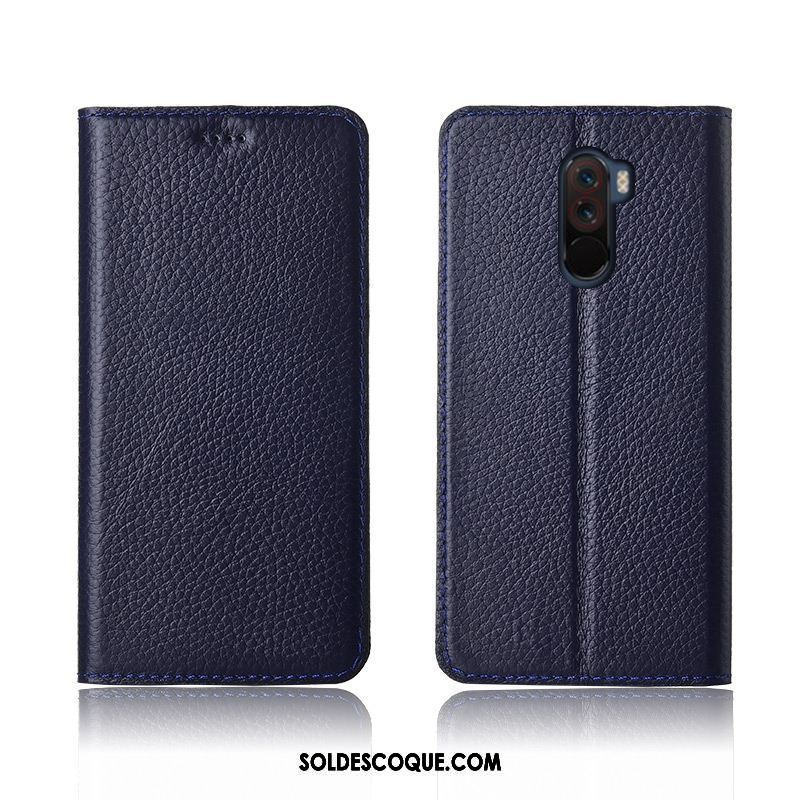 Coque Pocophone F1 Silicone Cuir Véritable Tout Compris Petit Nouveau Pas Cher