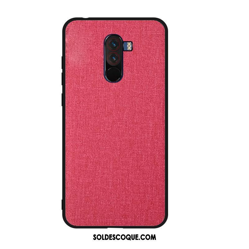 Coque Pocophone F1 Toile Protection Bleu Difficile Petit Soldes