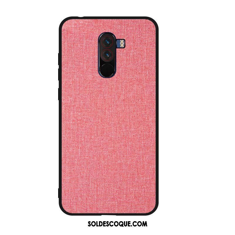 Coque Pocophone F1 Toile Protection Bleu Difficile Petit Soldes