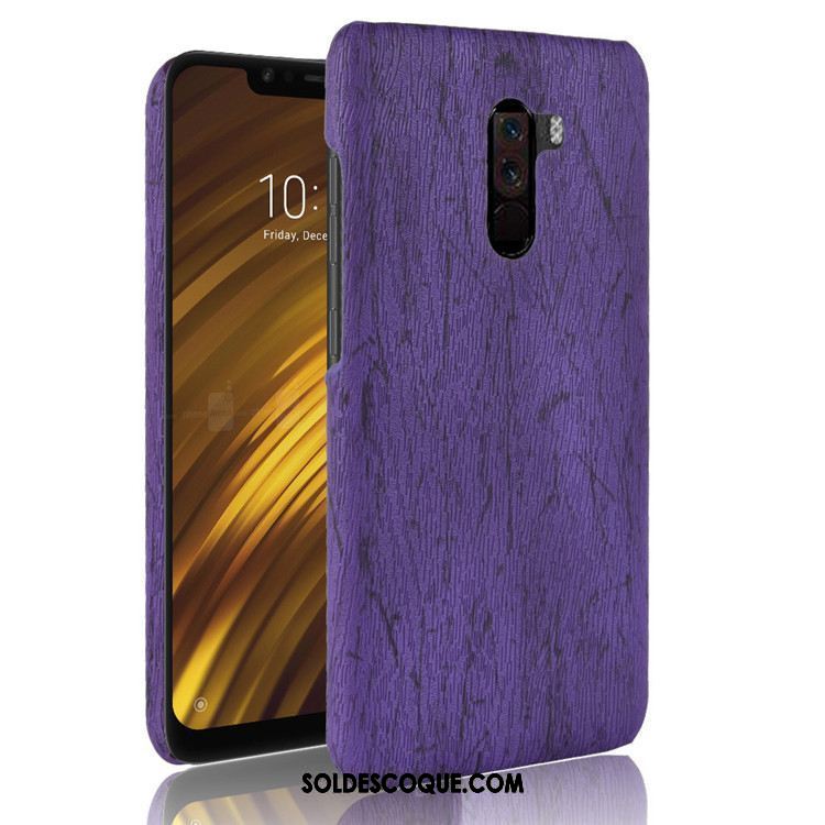 Coque Pocophone F1 Étui Téléphone Portable Protection Difficile Violet Soldes