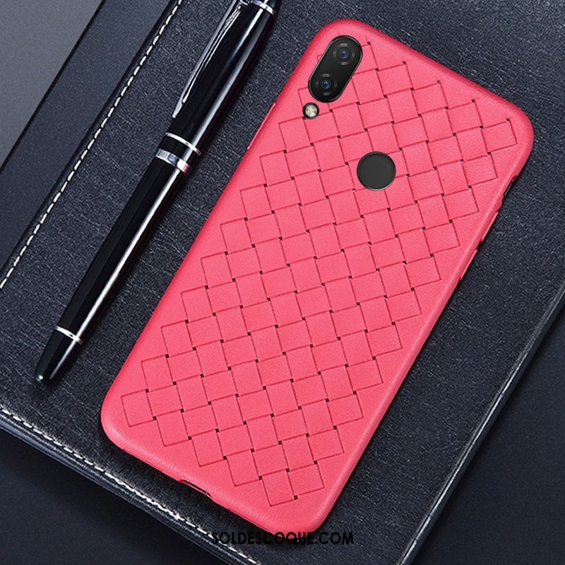 Coque Redmi 7 Bleu Petit Protection Rouge Téléphone Portable En Vente