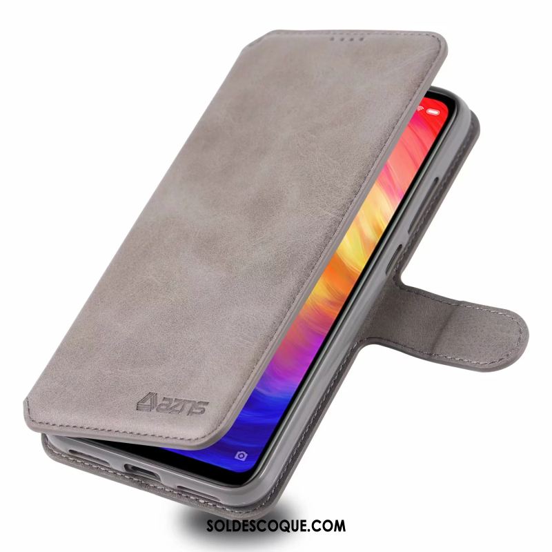 Coque Redmi 7 Incassable Petit Étui En Cuir Support Protection Soldes