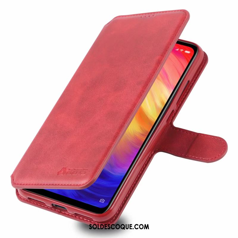 Coque Redmi 7 Incassable Petit Étui En Cuir Support Protection Soldes