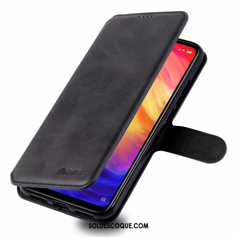 Coque Redmi 7 Incassable Petit Étui En Cuir Support Protection Soldes