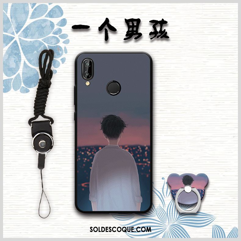 Coque Redmi 7 Petit Noir Étui Rouge Ornements Suspendus Soldes