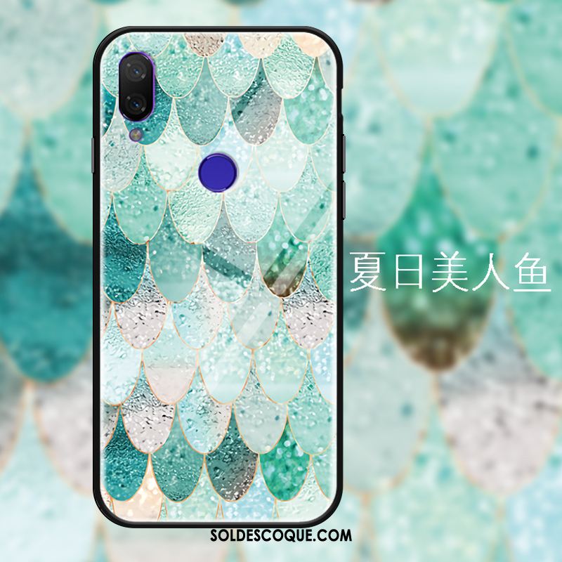 Coque Redmi 7 Sirène Personnalité Vert Verre Trempé Frais Soldes