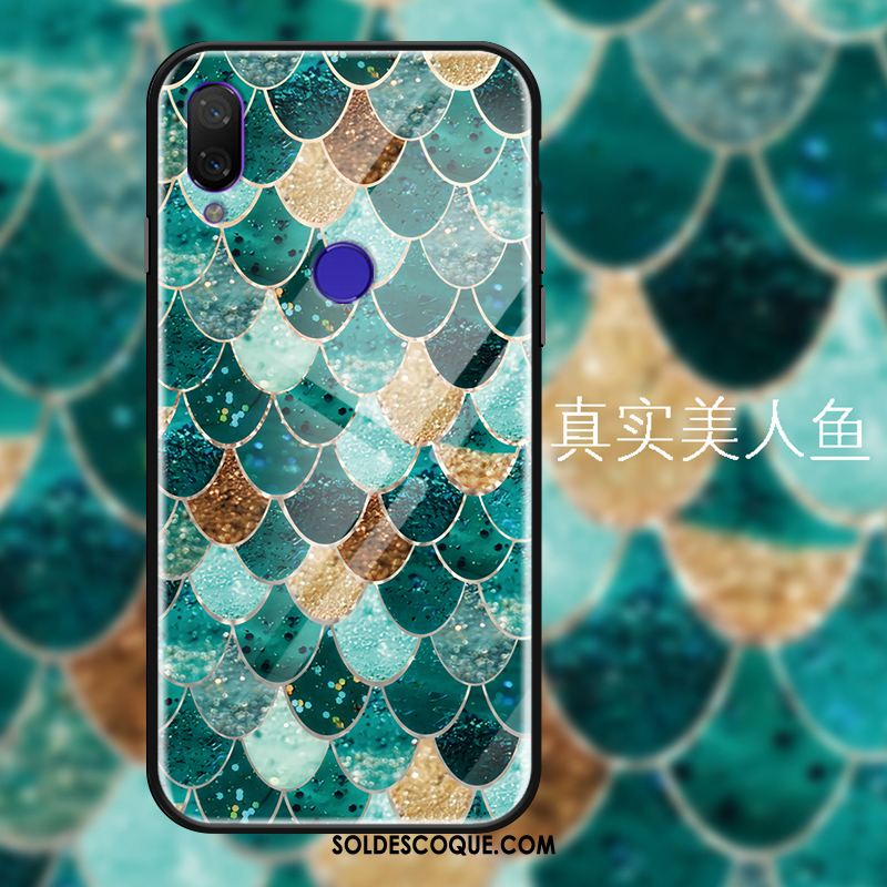 Coque Redmi 7 Sirène Personnalité Vert Verre Trempé Frais Soldes