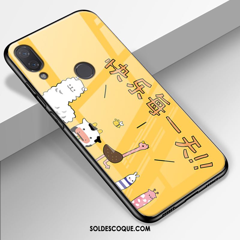 Coque Redmi 7 Étui Or Charmant Verre Frais Housse Pas Cher