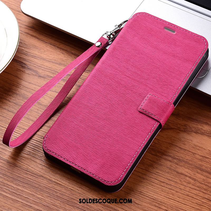 Coque Redmi 8a Fluide Doux Portefeuille Rouge Tout Compris Étui En Cuir Soldes