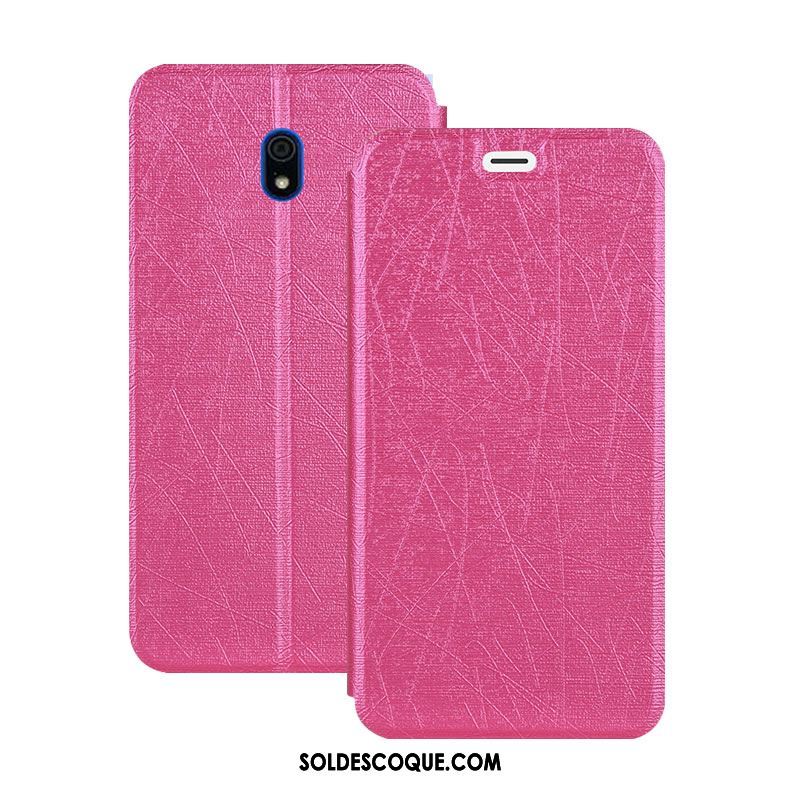 Coque Redmi 8a Fluide Doux Étui En Cuir Téléphone Portable Rouge Bordure Housse Soldes