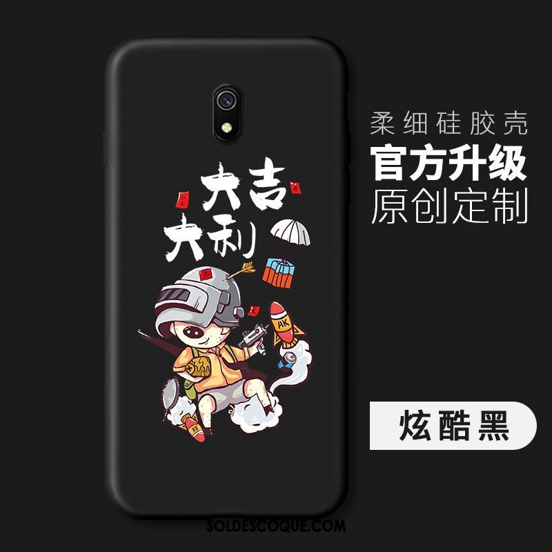 Coque Redmi 8a Fluide Doux Étui Personnalité Rouge Bordure En Vente