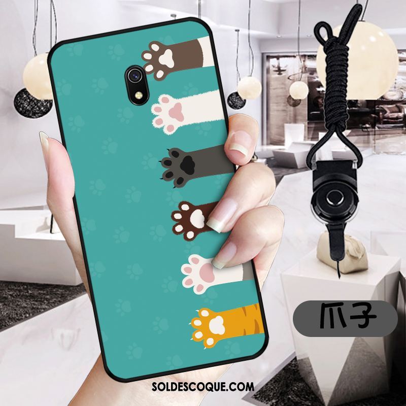 Coque Redmi 8a Incassable Tout Compris Dimensionnel Noir Gaufrage Housse France