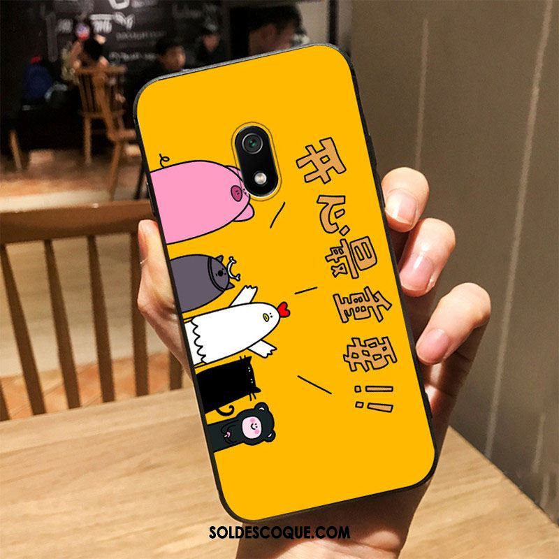 Coque Redmi 8a Marque De Tendance Silicone Charmant Amoureux Noir Pas Cher