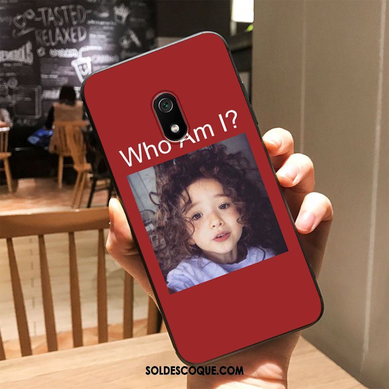 Coque Redmi 8a Marque De Tendance Silicone Charmant Amoureux Noir Pas Cher