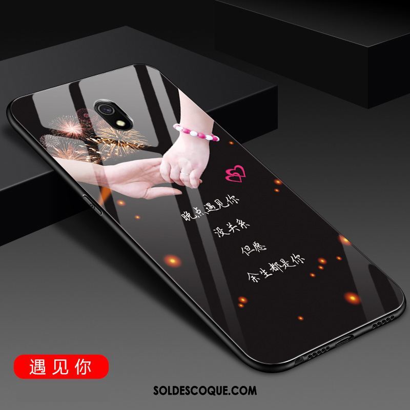 Coque Redmi 8a Rouge Silicone Verre Incassable Créatif En Vente