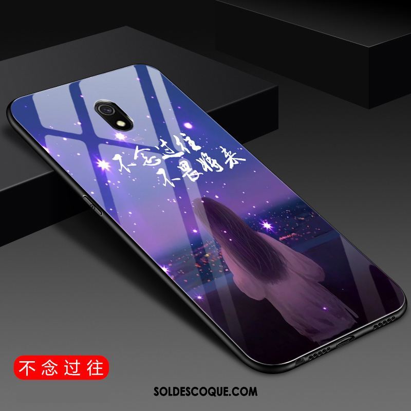 Coque Redmi 8a Rouge Silicone Verre Incassable Créatif En Vente