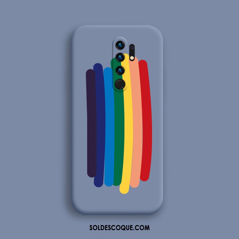 Coque Redmi 9 Bleu Vent Incassable Téléphone Portable Fluide Doux France