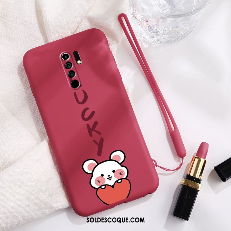 Coque Redmi 9 Charmant Personnalité Téléphone Portable Rouge Nouveau Pas Cher