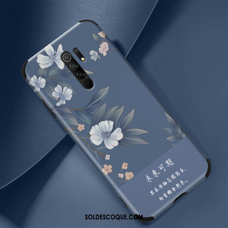 Coque Redmi 9 Incassable Bleu Modèle Fleurie Rouge Nouveau Pas Cher