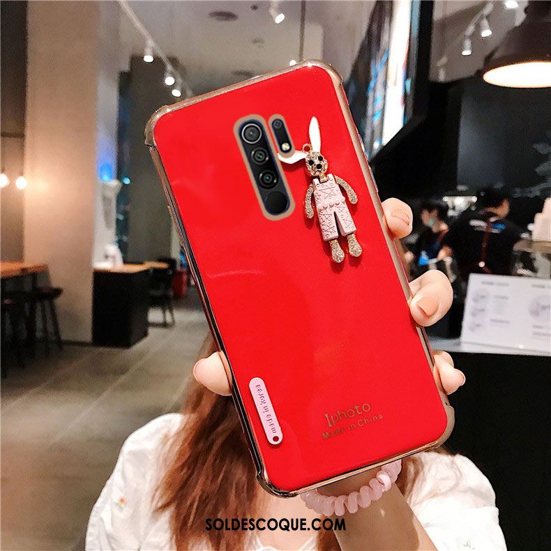 Coque Redmi 9 Incruster Strass Mode Incassable Silicone Protection Pas Cher