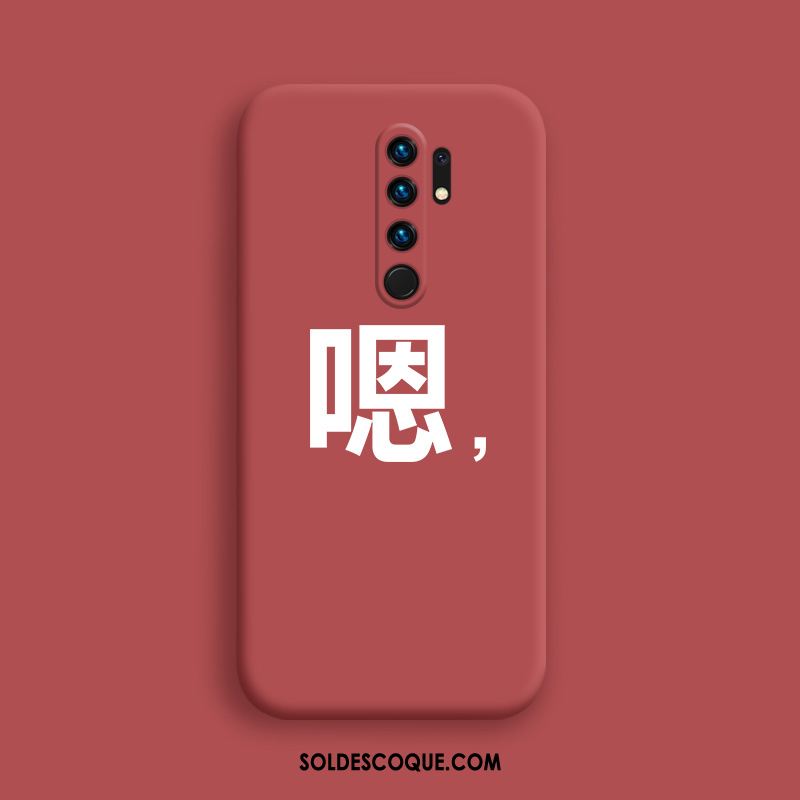 Coque Redmi 9 Nouveau Marque De Tendance Très Mince Personnalité Rouge Pas Cher