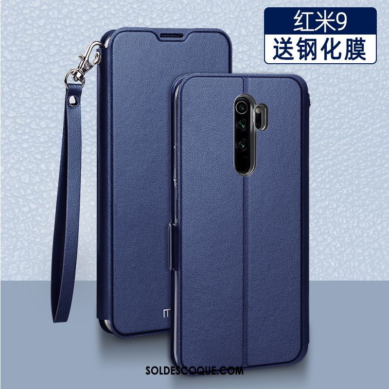 Coque Redmi 9 Rose Fluide Doux Incassable Rouge Marque De Tendance Pas Cher