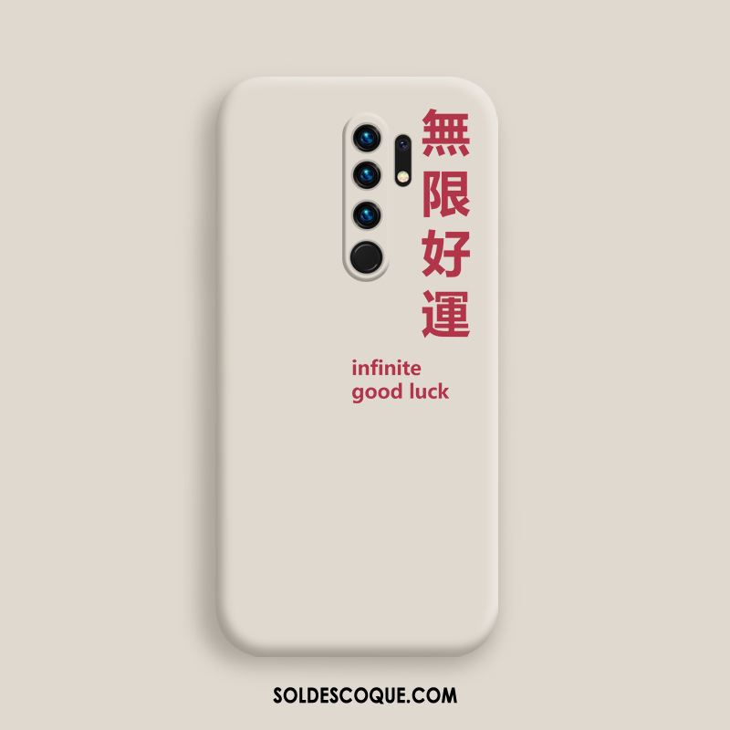 Coque Redmi 9 Rouge Tendance Simple Fluide Doux Net Rouge Soldes