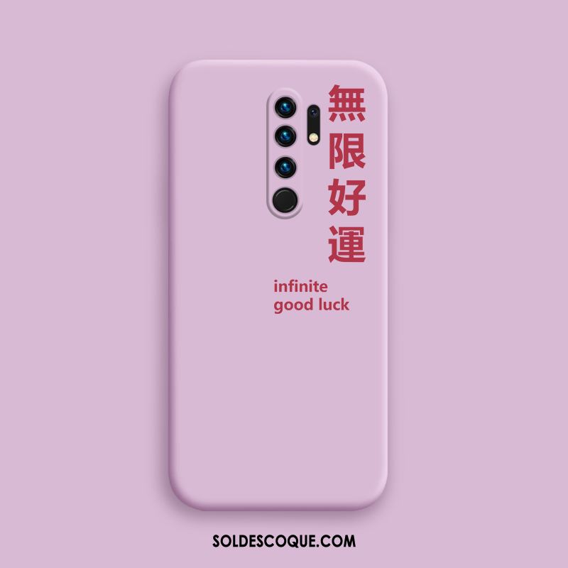 Coque Redmi 9 Rouge Tendance Simple Fluide Doux Net Rouge Soldes