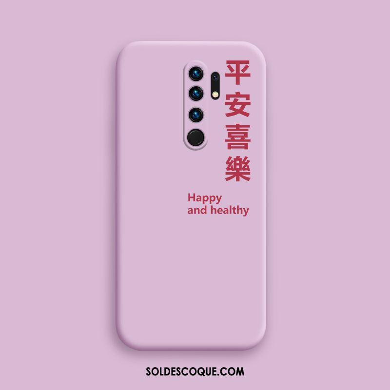 Coque Redmi 9 Rouge Tendance Simple Fluide Doux Net Rouge Soldes