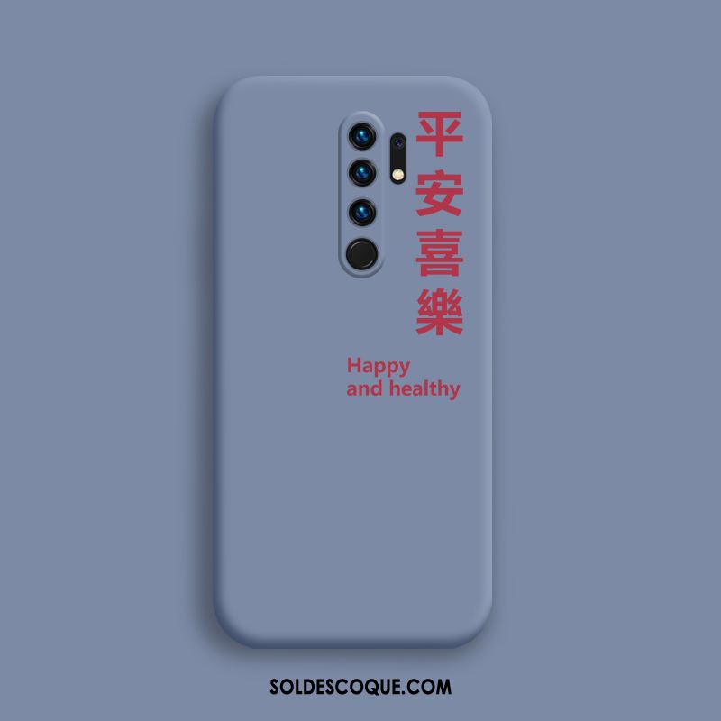 Coque Redmi 9 Rouge Tendance Simple Fluide Doux Net Rouge Soldes