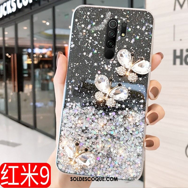 Coque Redmi 9 Étui Tout Compris Protection Luxe Papillon En Vente