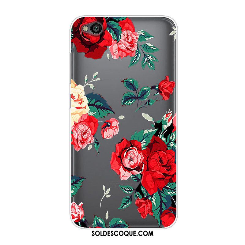 Coque Redmi Go Tout Compris Noir Incassable Rouge Fluide Doux Pas Cher