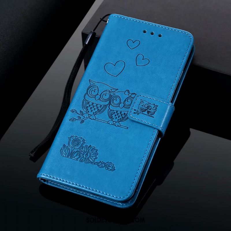 Coque Redmi Note 6 Pro Bleu Rouge Silicone Incassable Étui En Cuir En Vente