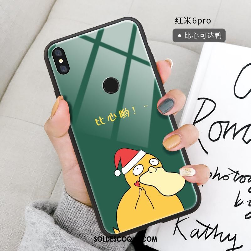 Coque Redmi Note 6 Pro Incassable Rouge Dessin Animé Verre Charmant Soldes