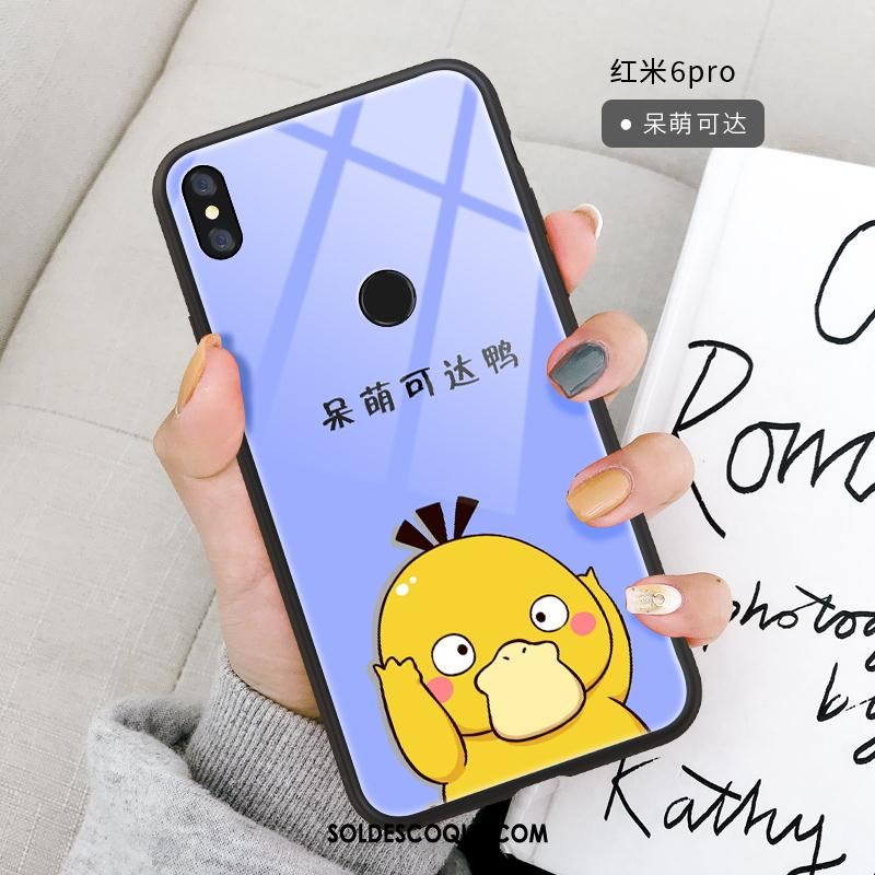 Coque Redmi Note 6 Pro Incassable Rouge Dessin Animé Verre Charmant Soldes