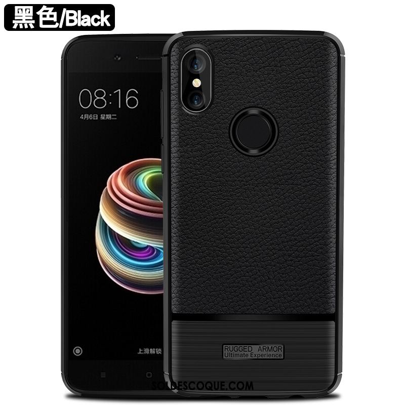 Coque Redmi Note 6 Pro Rouge Téléphone Portable Silicone Net Rouge Noir Soldes