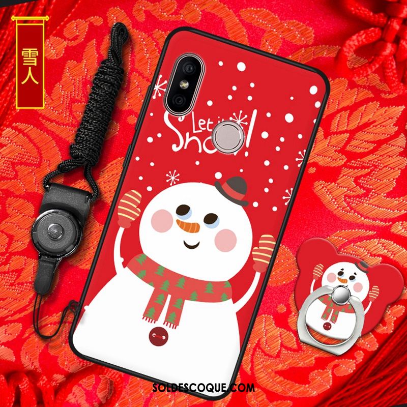 Coque Redmi Note 6 Pro Téléphone Portable Incassable Rouge Silicone Protection En Ligne