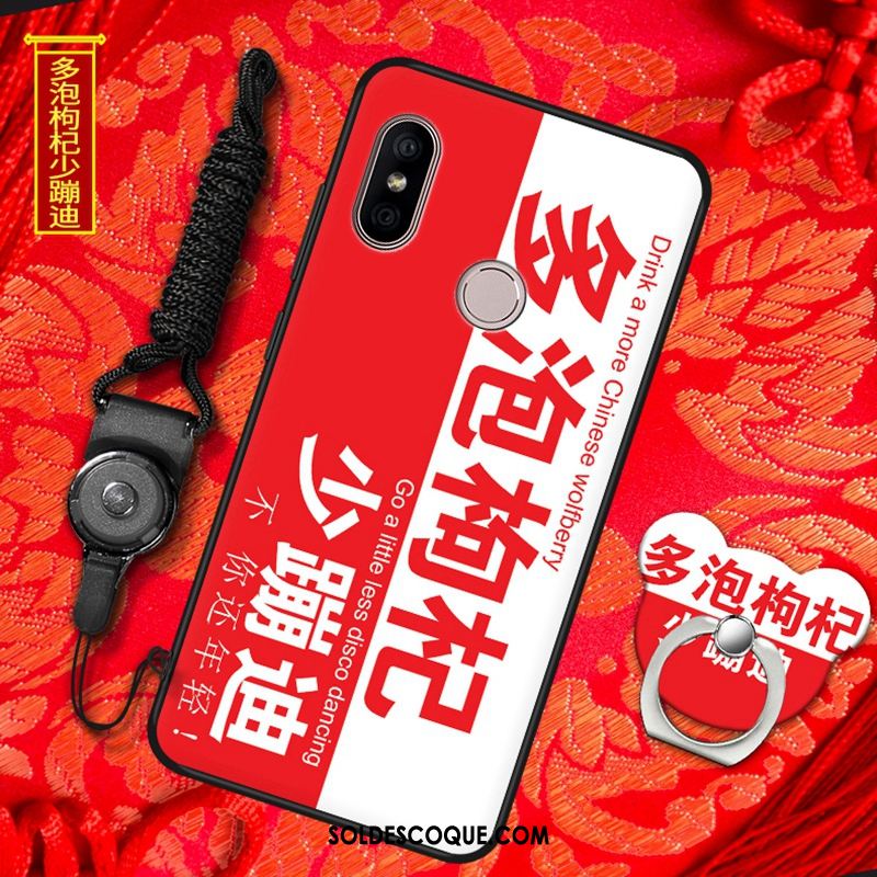 Coque Redmi Note 6 Pro Téléphone Portable Incassable Rouge Silicone Protection En Ligne