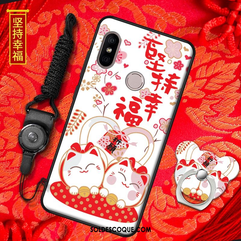 Coque Redmi Note 6 Pro Téléphone Portable Incassable Rouge Silicone Protection En Ligne