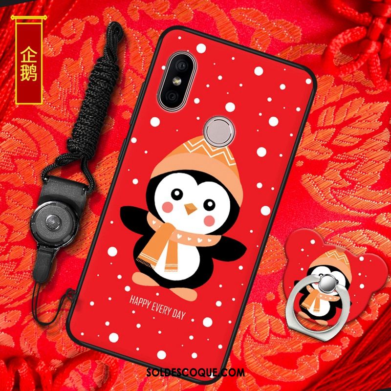 Coque Redmi Note 6 Pro Téléphone Portable Incassable Rouge Silicone Protection En Ligne