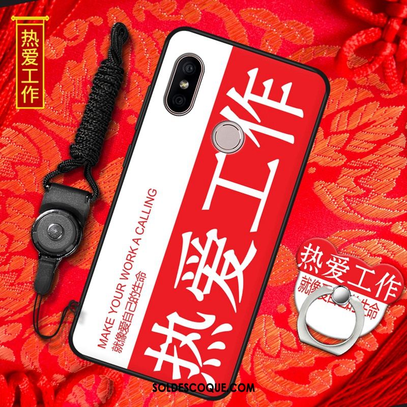 Coque Redmi Note 6 Pro Téléphone Portable Incassable Rouge Silicone Protection En Ligne