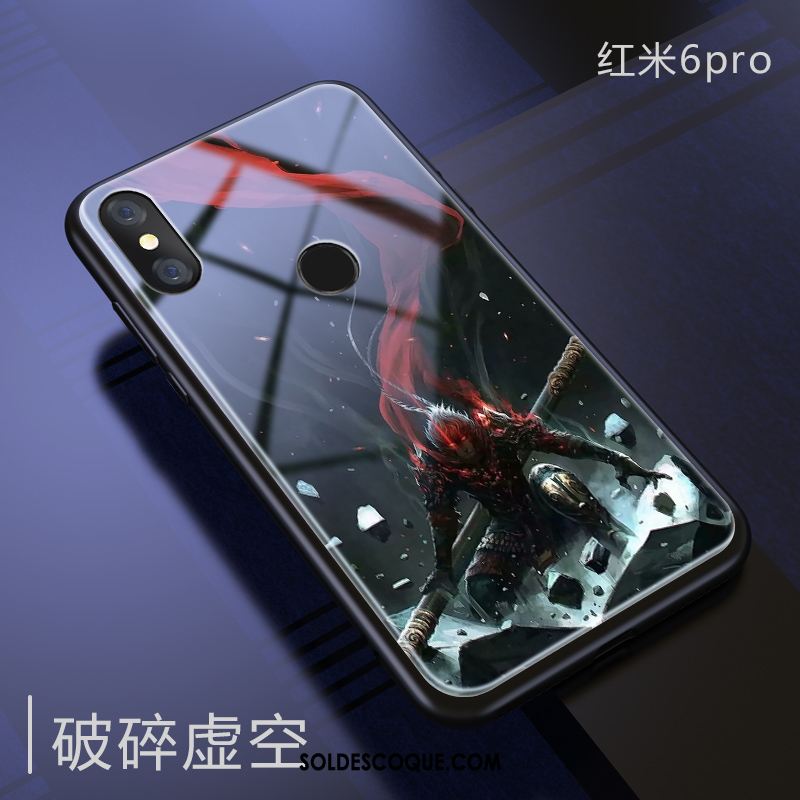 Coque Redmi Note 6 Pro Téléphone Portable Verre Silicone Style Chinois Incassable Pas Cher
