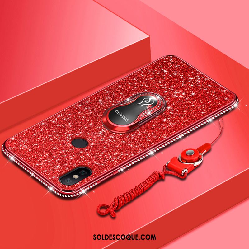 Coque Redmi Note 6 Pro Étui Rouge Téléphone Portable Créatif Fluide Doux Soldes