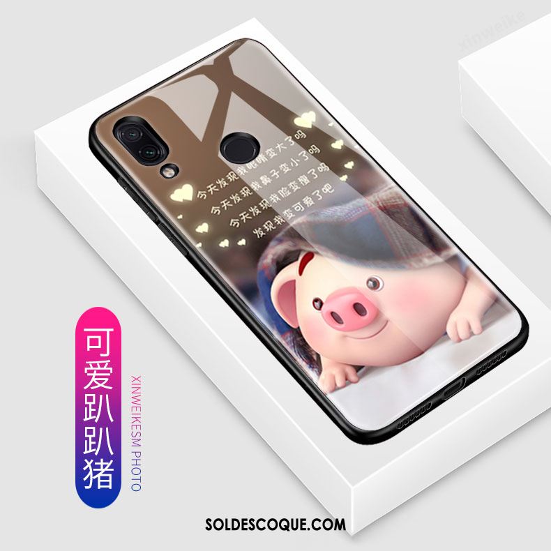 Coque Redmi Note 7 Dessin Animé Protection Délavé En Daim Charmant Tendance France