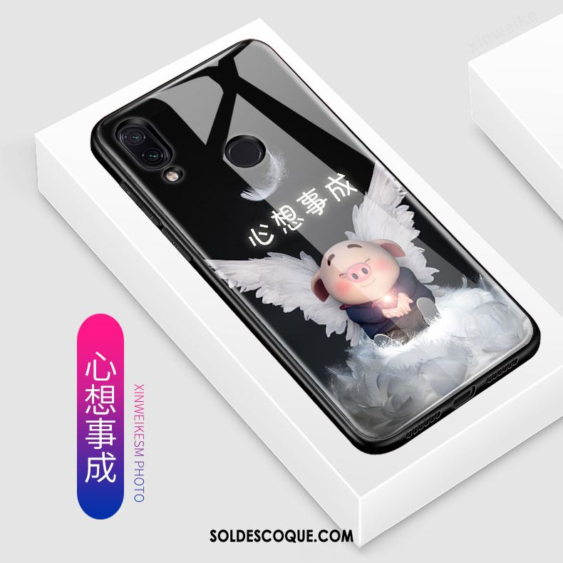 Coque Redmi Note 7 Dessin Animé Protection Délavé En Daim Charmant Tendance France