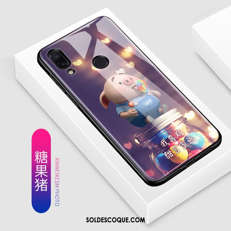 Coque Redmi Note 7 Dessin Animé Protection Délavé En Daim Charmant Tendance France