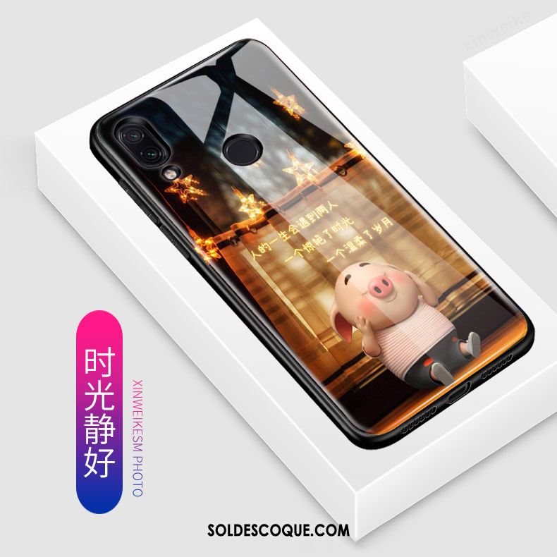 Coque Redmi Note 7 Dessin Animé Protection Délavé En Daim Charmant Tendance France