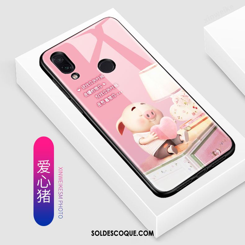 Coque Redmi Note 7 Dessin Animé Protection Délavé En Daim Charmant Tendance France