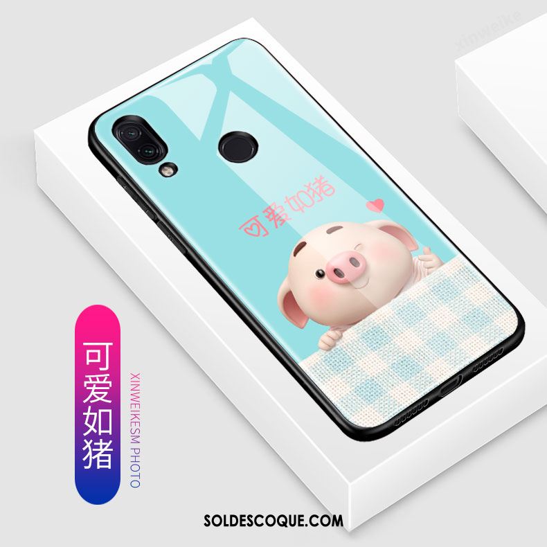 Coque Redmi Note 7 Dessin Animé Protection Délavé En Daim Charmant Tendance France